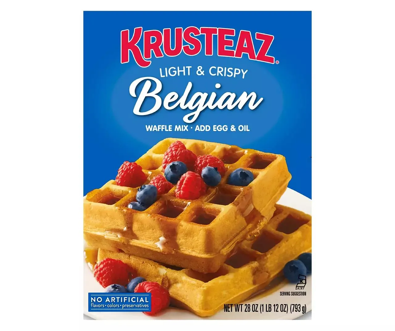 Krusteaz Belgian Waffle Mix, 28 Oz