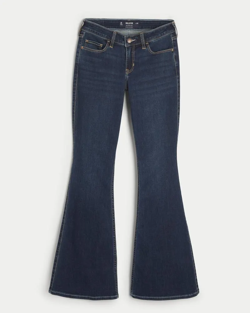 Low-Rise Dark Wash Vintage Flare Jean
