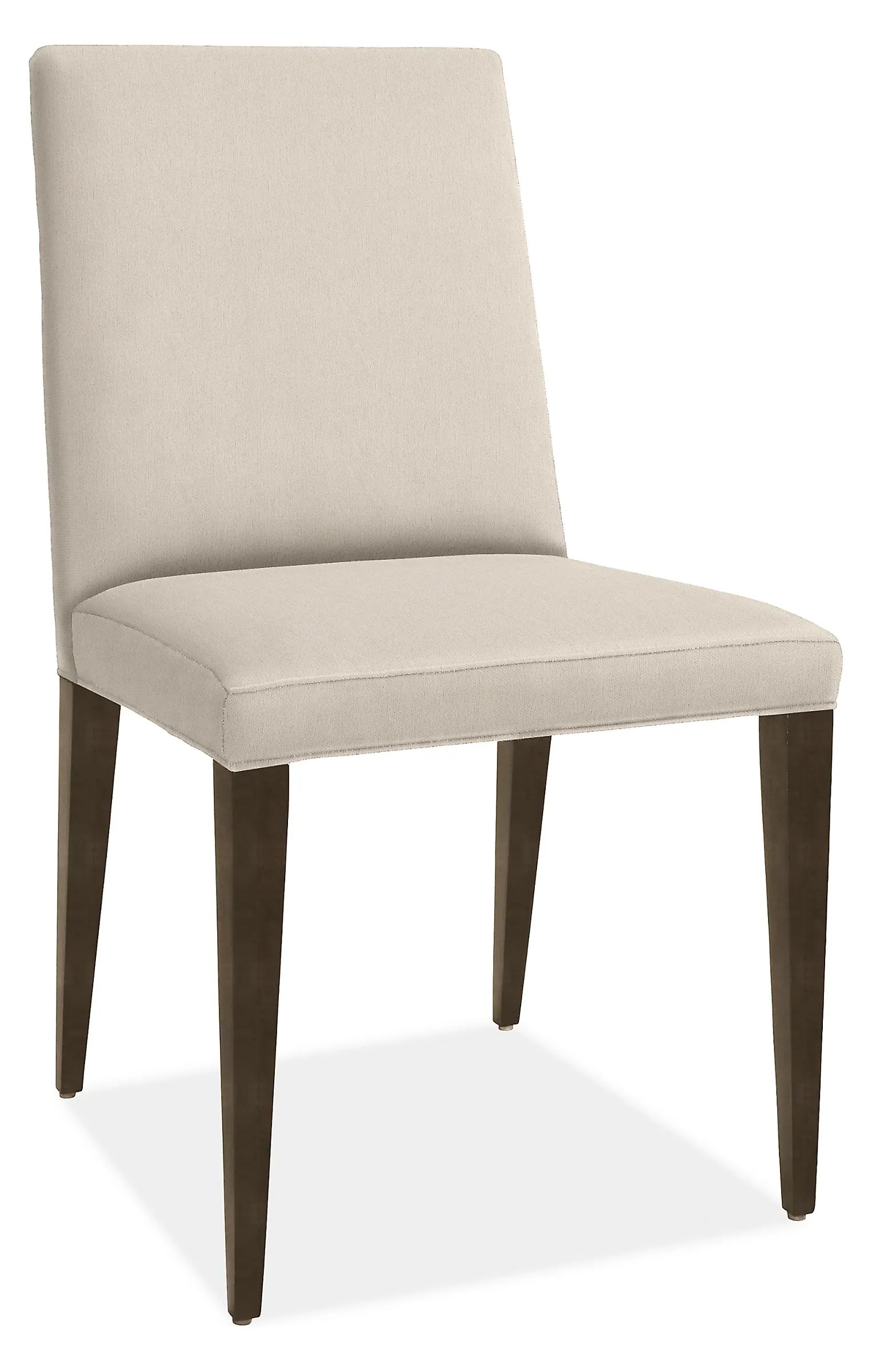 Ava High-Back Side Chair in Flint Bone with Charcoal Legs