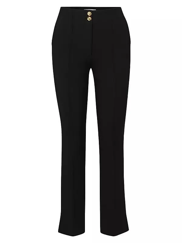 Kean Seamed Mid-Rise Pants