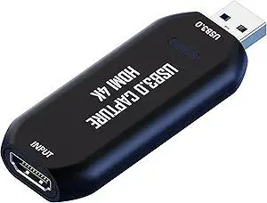 Cam Link 4K, USB 3.0 HDMI Capture Card, External Camera Capture Card for DSLR, Camcorder, Action cam as Webcam, Stream and Record in 2K50 or 1080P 60FPS, Capture Card for Streaming on OBS/Zoom