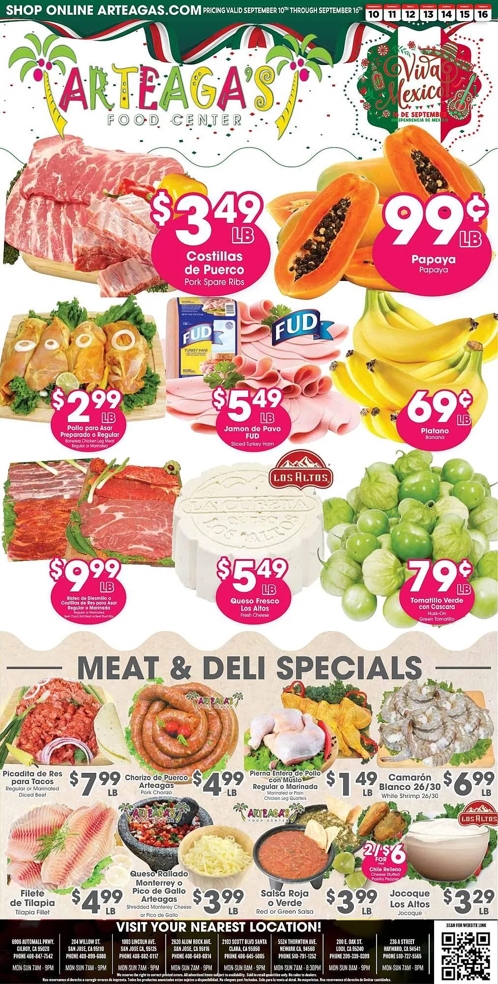 Weekly ad Arteagas Food Center weekly ad from September 10 to September 16 2025 - Page 1