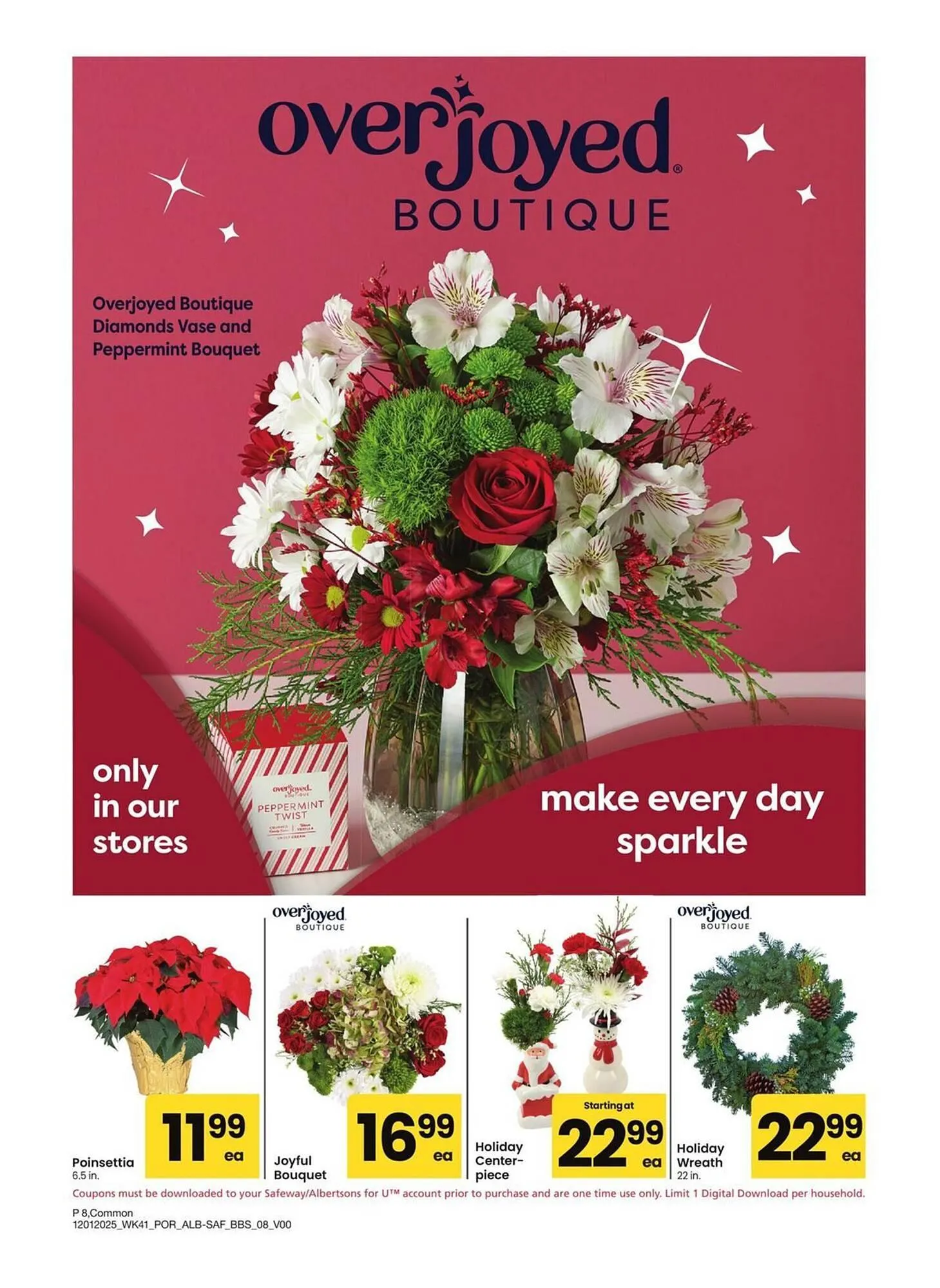 Weekly promotion Albertsons weekly ad spanning from December 1 to January 4 2026 - Page 8 for Catalogue 365