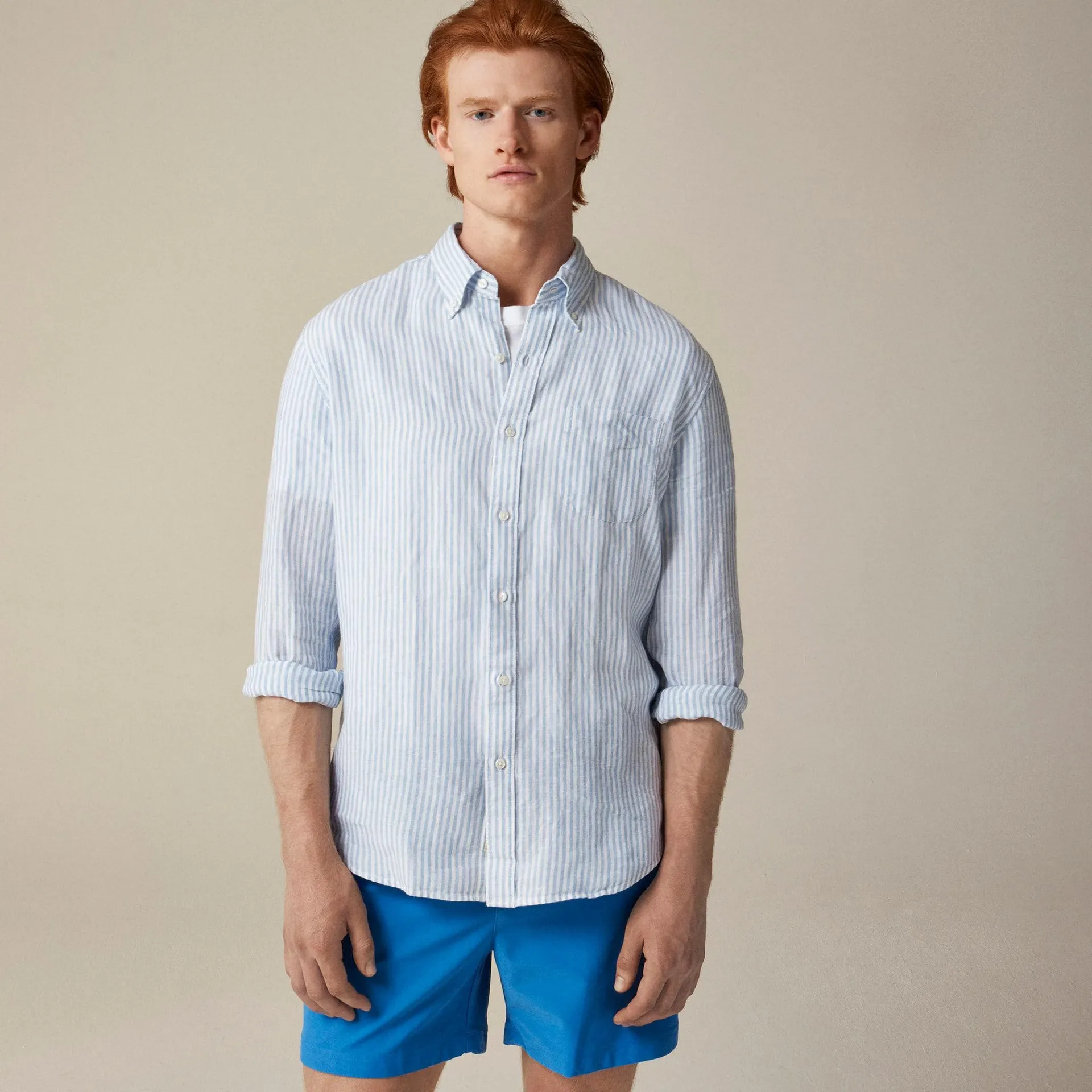 Slim Untucked Baird McNutt Irish linen shirt
