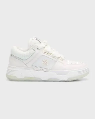 Men's MA-1 Tonal Mesh and Leather Low-Top Sneakers