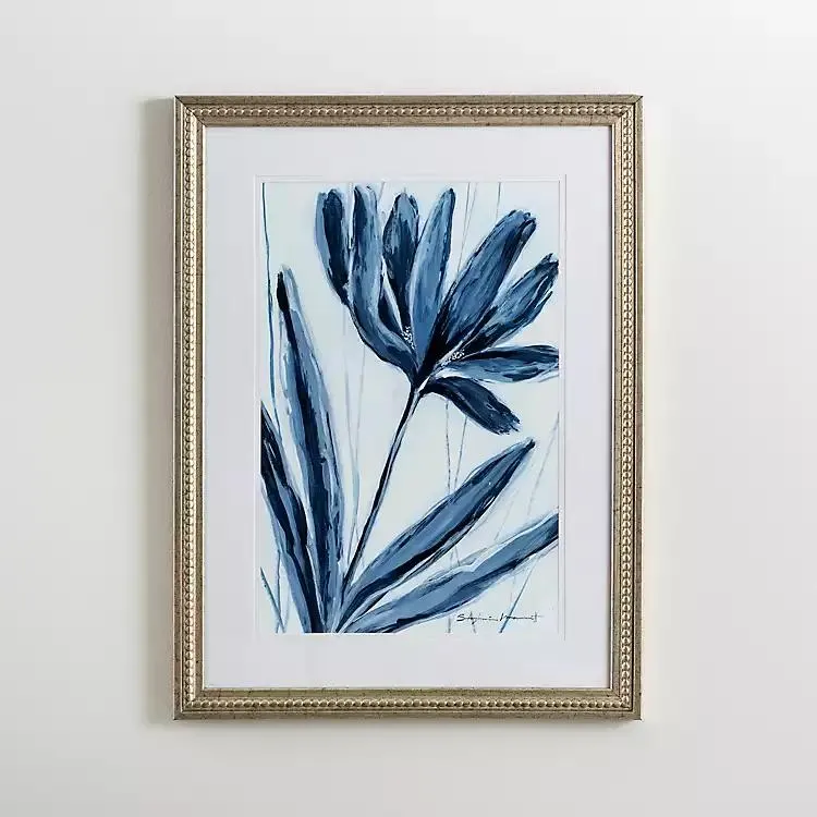 Blue Vibes II Framed Art Print