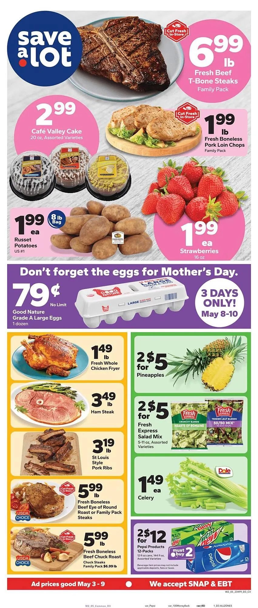 Weekly ad Save a Lot weekly ad from May 3 to May 9 2026 - Page 1