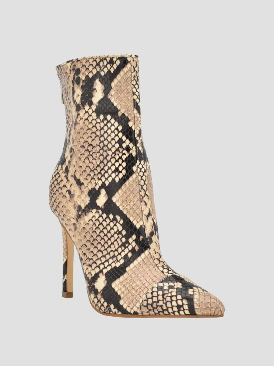 Simone Zip-Up Heel Booties