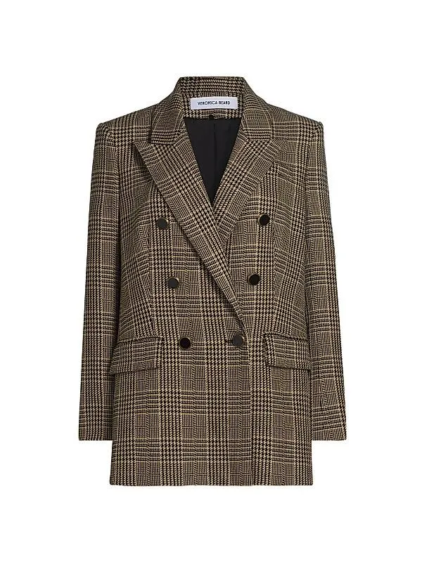 Rhys Dickey Houndstooth Double-Breasted Jacket