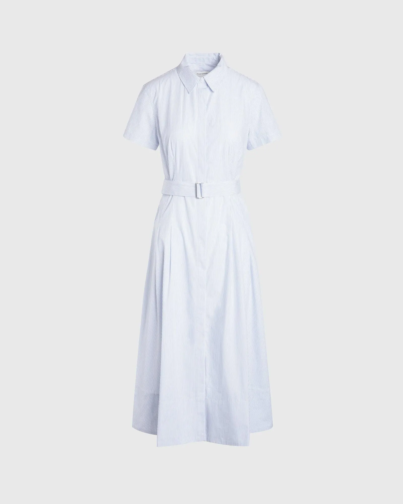 Striped Waisted Utility Dress