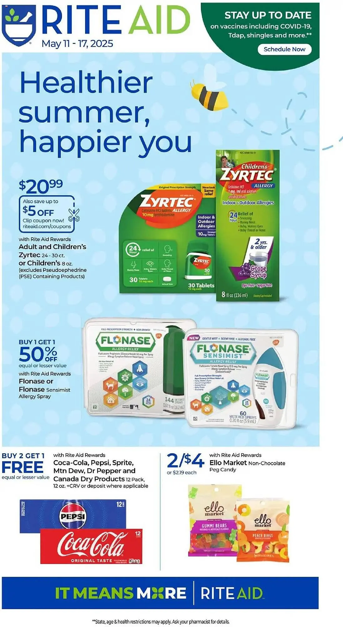 Catálogo de Rite Aid Weekly Ad 11 de mayo al 17 de mayo 2025 - Página 1