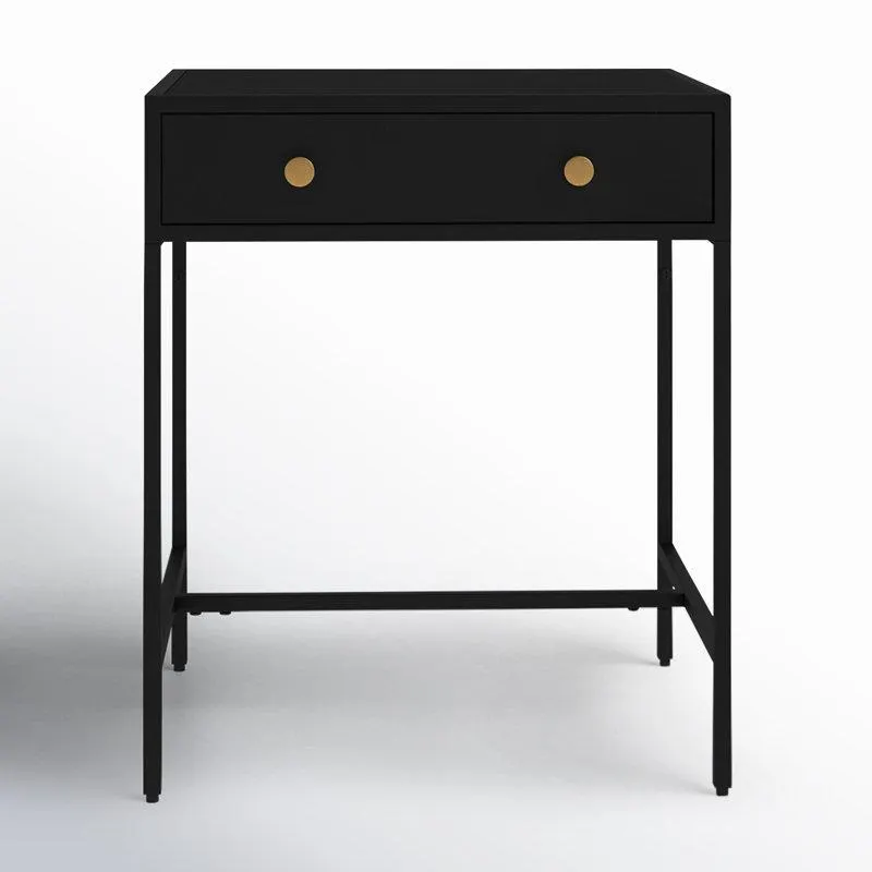 Black Julina 1 - Drawer Nightstand