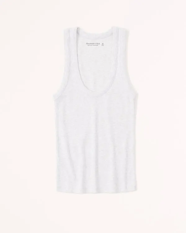 Essential Rib Tuckable Scoopneck Tank