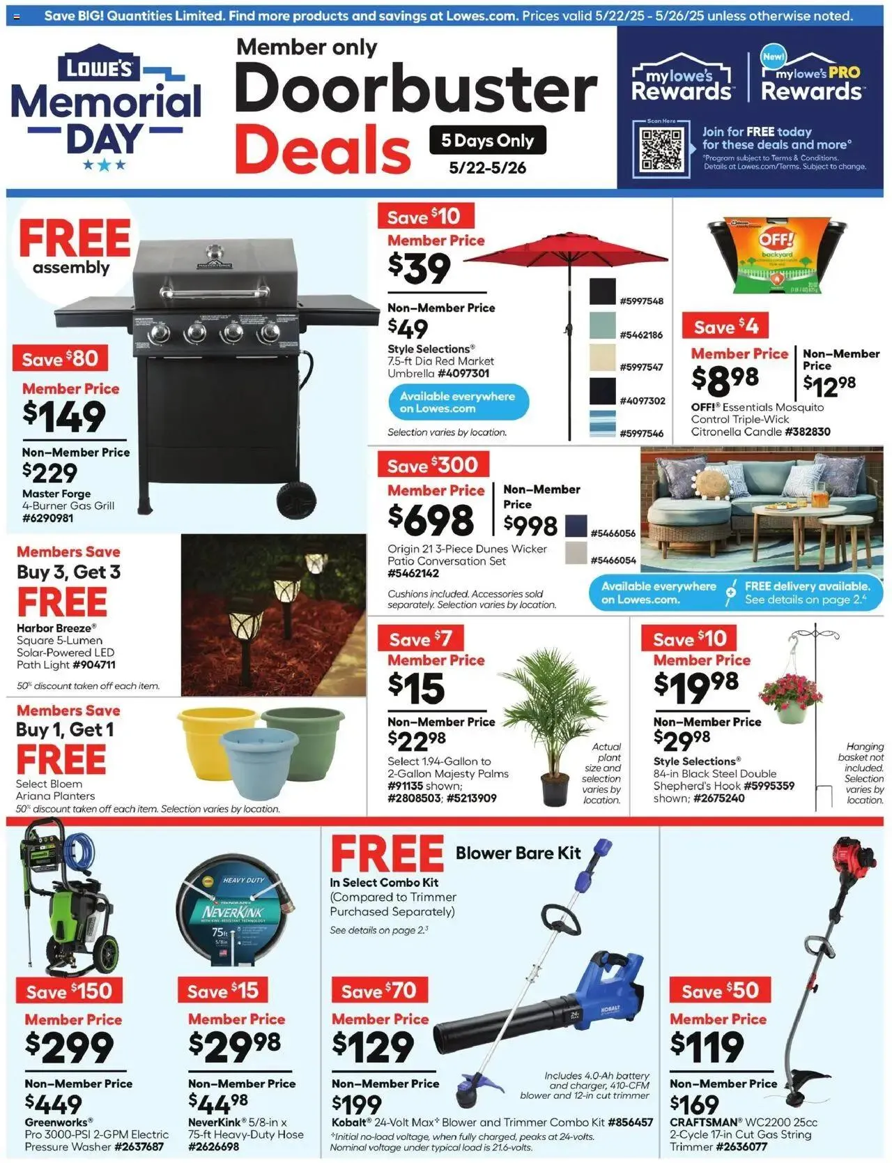 Weekly ad Lowe's Ad from May 22 to May 26 2025 - Page 1
