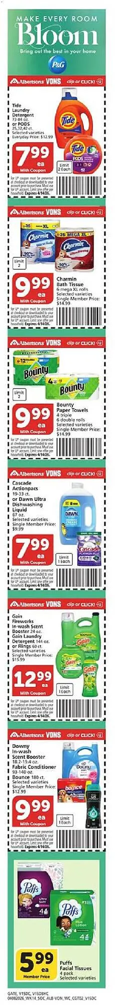 Weekly promotion Vons weekly ad spanning from April 8 to April 14 2026 - Page 2 for Catalogue 365