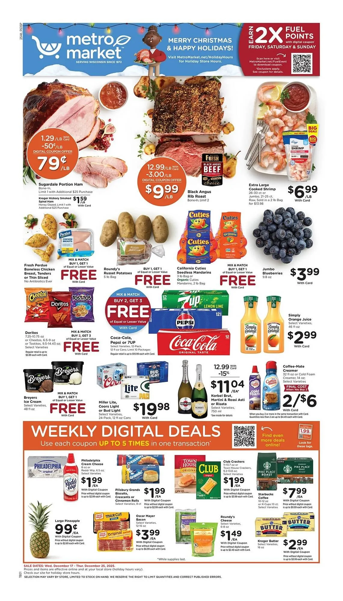 Weekly ad Metro Market weekly ad from December 17 to December 25 2025 - Page 1