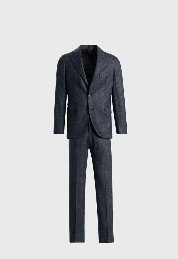 Wool Windowpane Suit