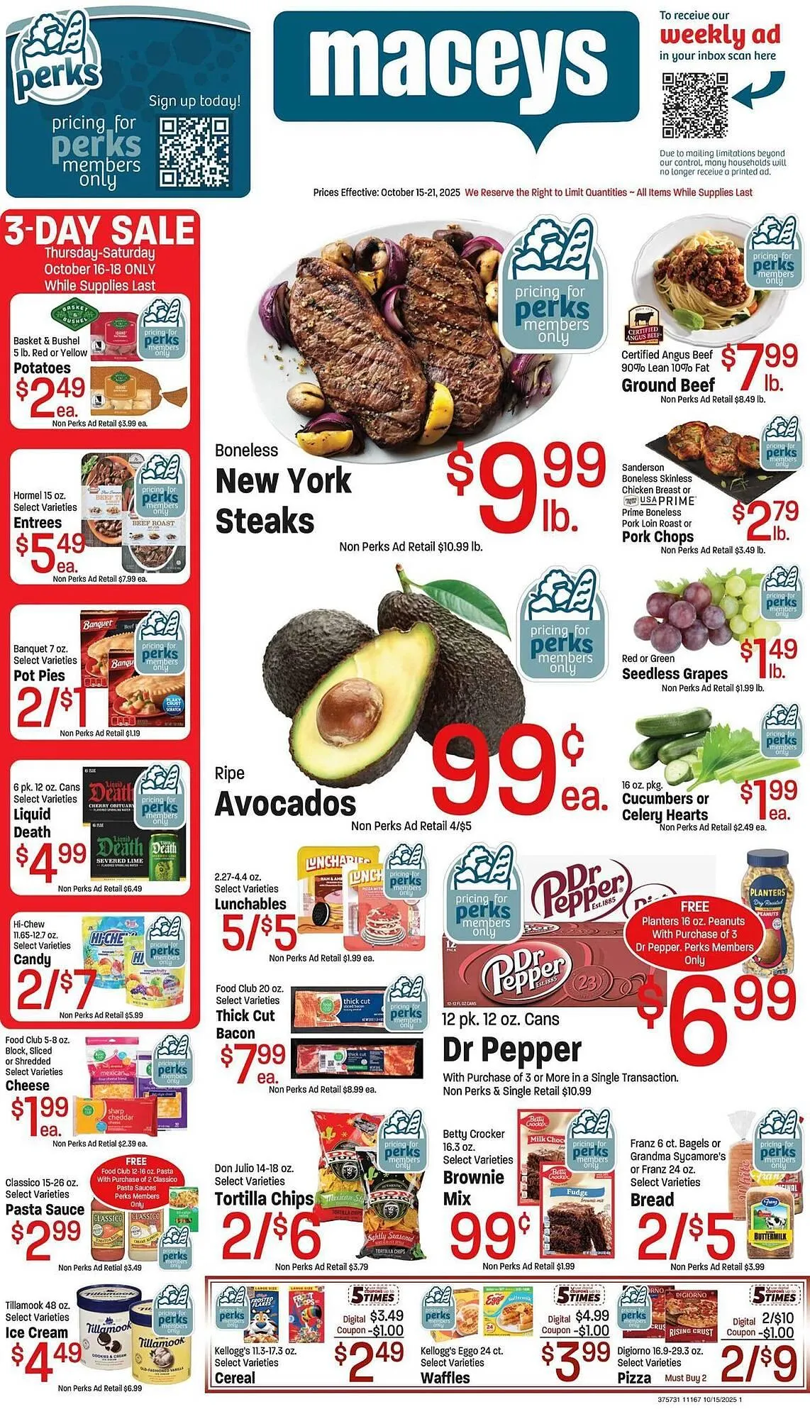 Weekly ad Maceys weekly ad from October 15 to October 21 2025 - Page 1