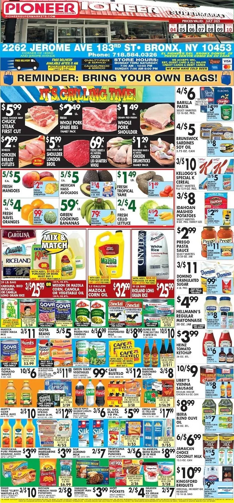 Weekly ad Pioneer Supermarkets Weekly Ad from July 4 to July 10 2025 - Page 1