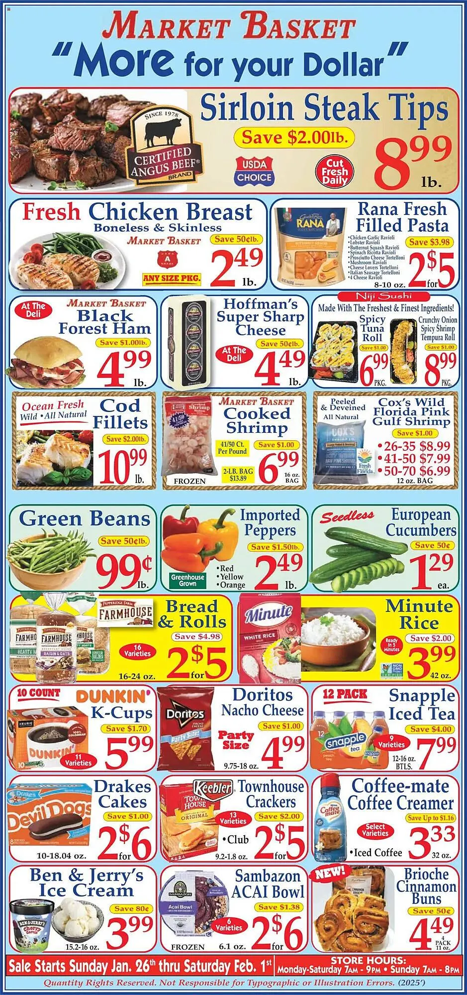 Weekly ad Market Basket Weekly Ad from January 26 to February 1 2025 - Page 1