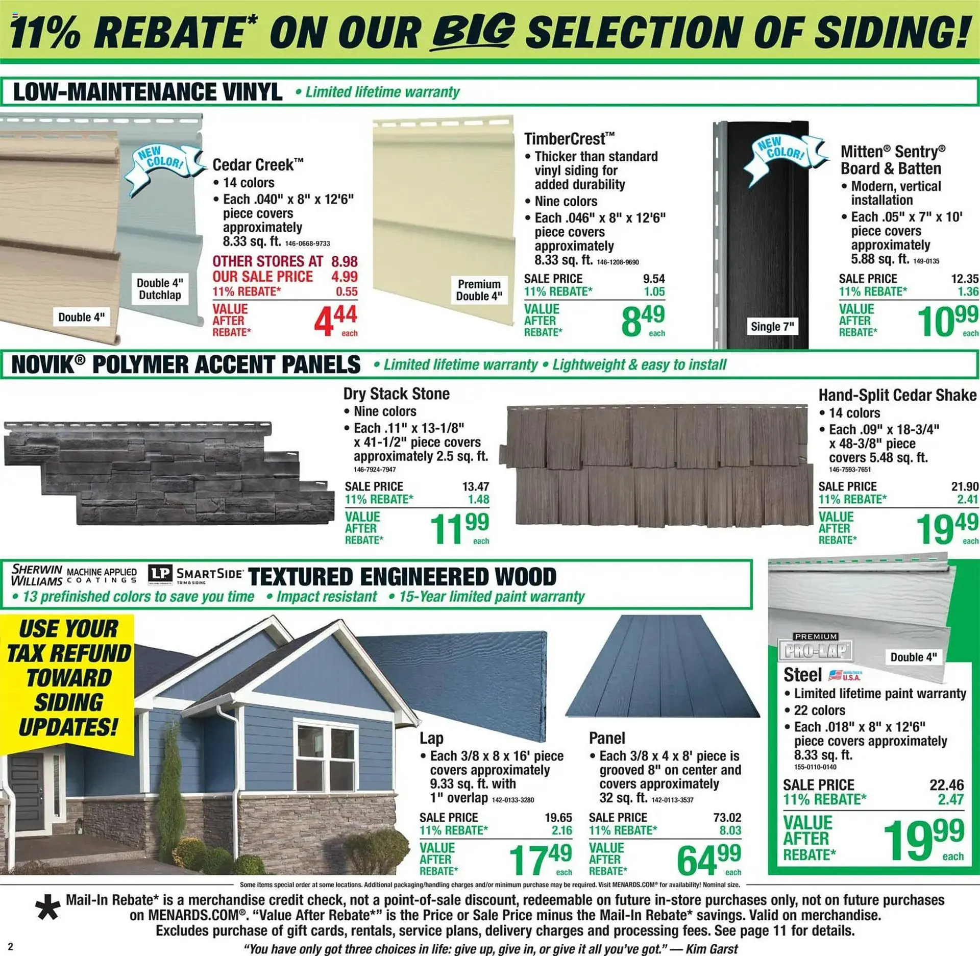 Weekly promotion Menards weekly ad spanning from April 8 to April 14 2026 - Page 3 for Catalogue 365