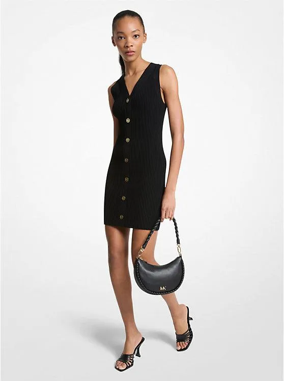 Ribbed Viscose Blend Dress