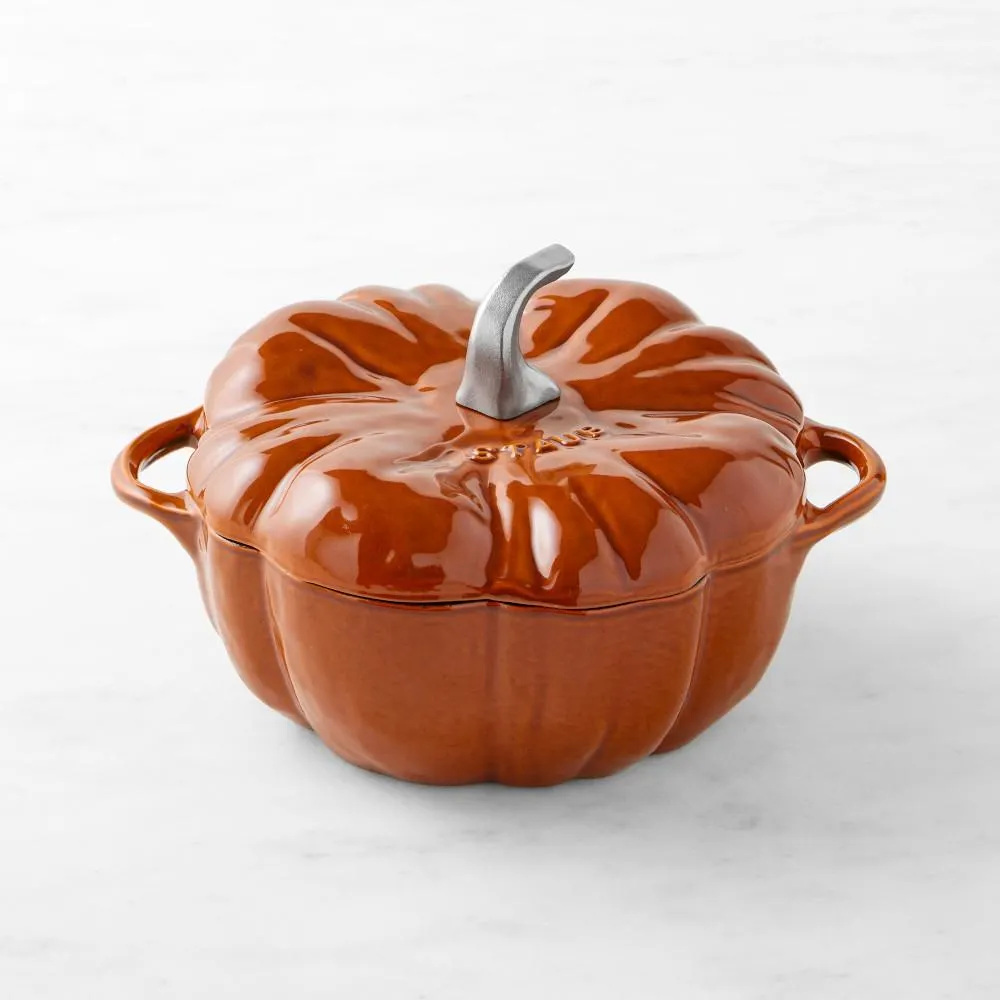 Staub Enameled Cast Iron Pumpkin Cocotte, 3.5-Qt
