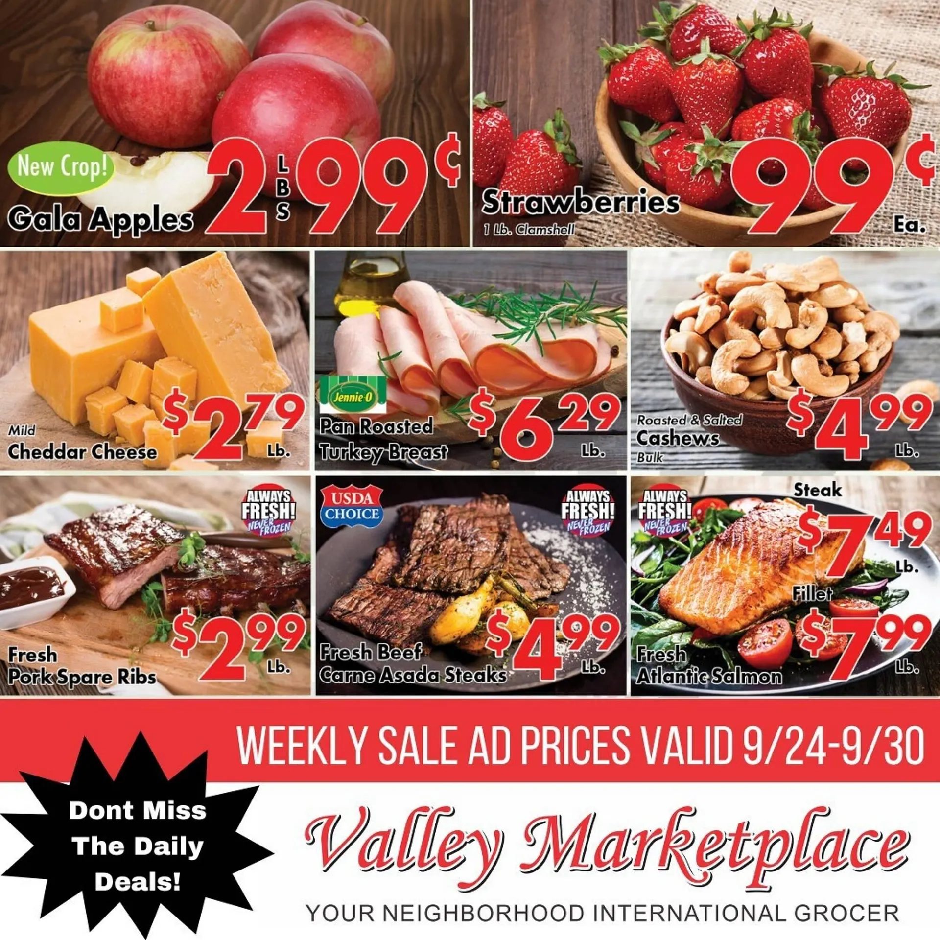 Weekly ad Valley Marketplace weekly ad from September 24 to September 30 2025 - Page 1