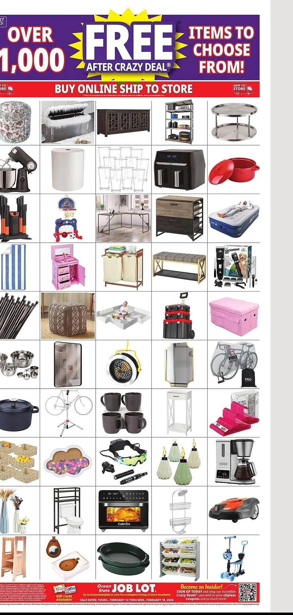 Weekly ad Ocean State Job Lot flyer from February 12 to February 18 2026 - Page 22