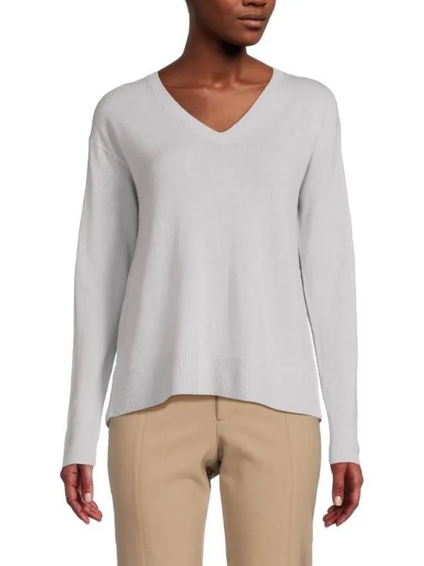 V-Neck Wool & Cashmere Sweater