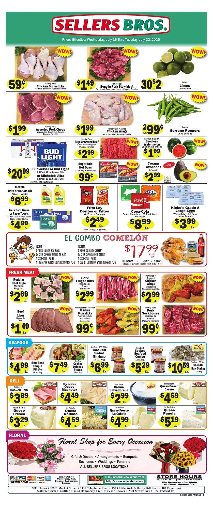 Sellers Bros Weekly Ad - 1