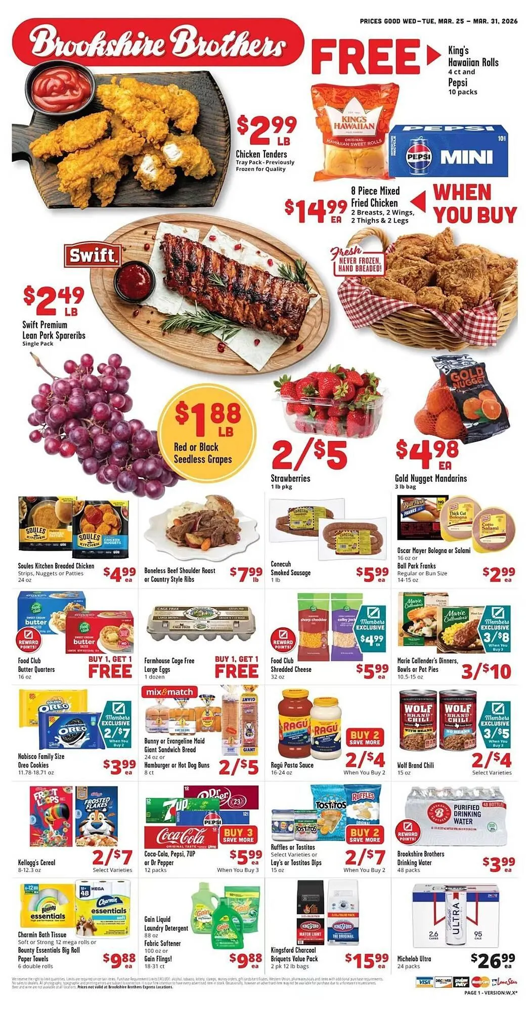 Weekly ad Brookshire Brothers weekly ad from March 25 to March 31 2026 - Page 1