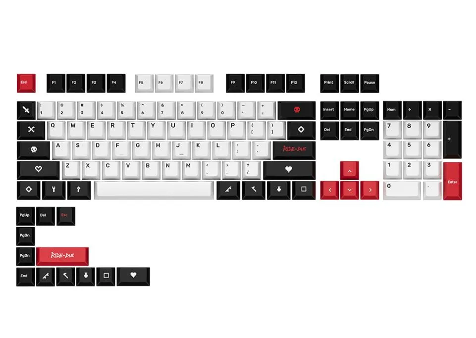 Ride or Die - PBT Full Size Keycap Set