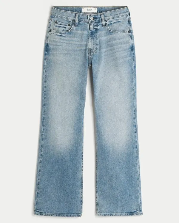 Medium Wash Relaxed Bootcut Jeans