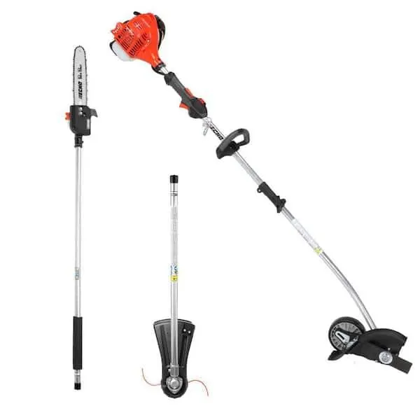 21.2 cc Gas 2-Stroke PAS Straight Shaft Trimmer, Edger and Power Pole Saw Attachment Combo Kit (3-Tool)