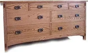 WOODCRAFT Project Paper Plan to Build Mission Double Dresser - Material Not Included