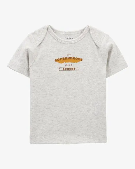 Baby Preemie Superheroes Wear Scrubs Tee