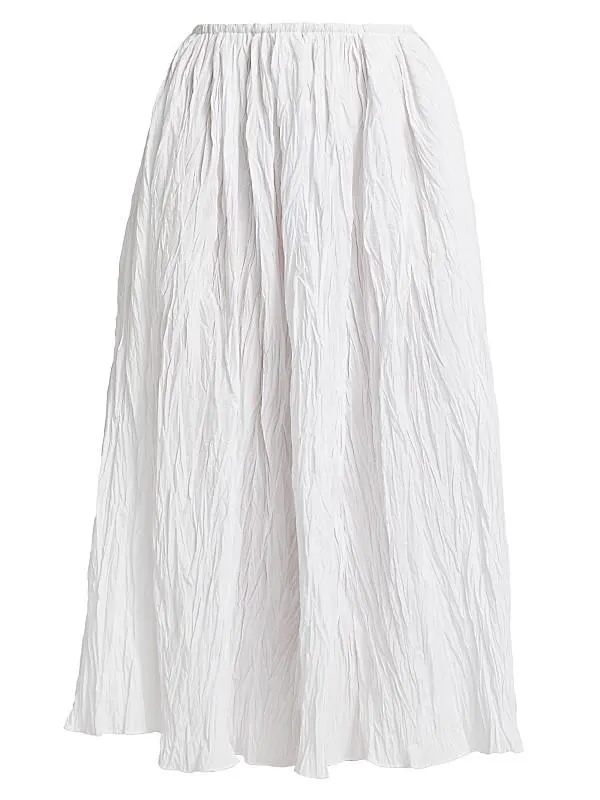 Plissé Cotton Skirt