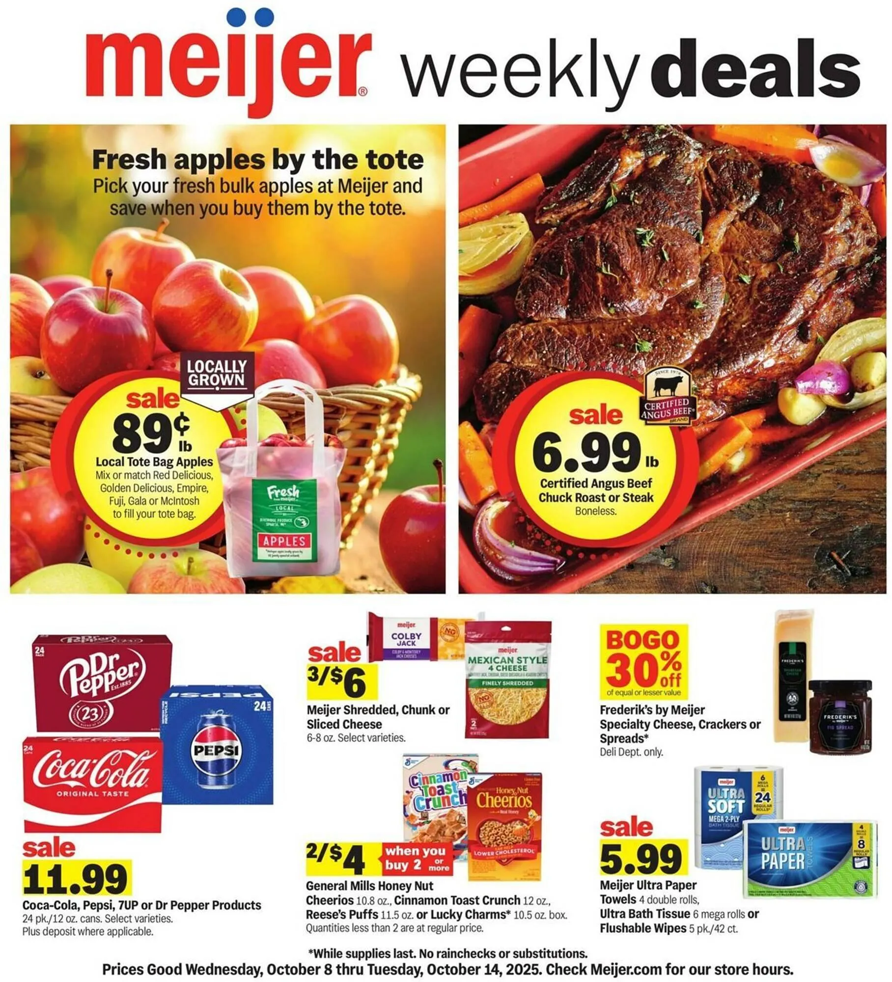 Weekly ad Meijer weekly ad from October 8 to October 14 2025 - Page 1