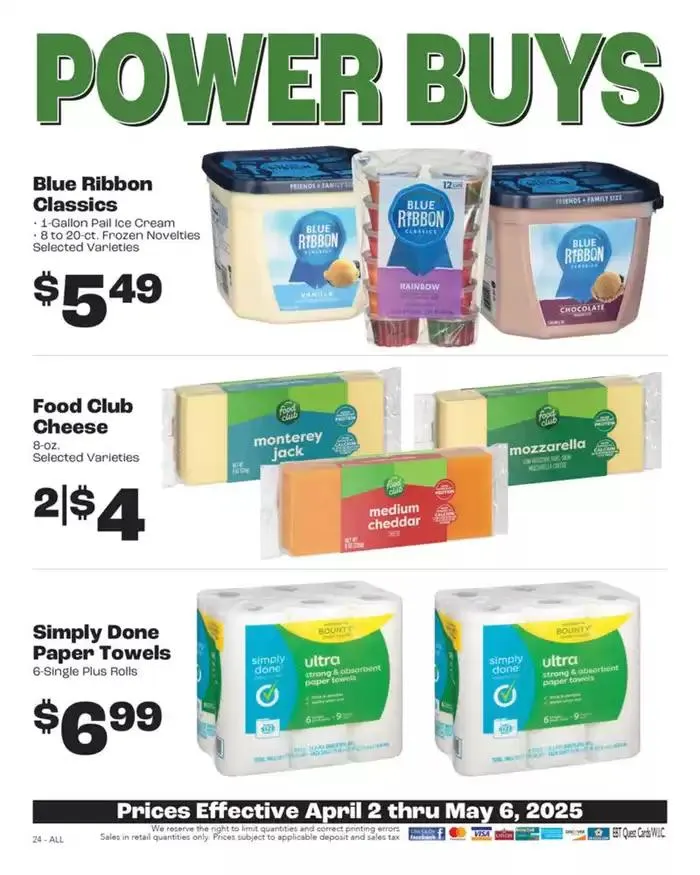 Weekly ad Rosauers Monthly Power Buys from April 2 to May 6 2025 - Page 24