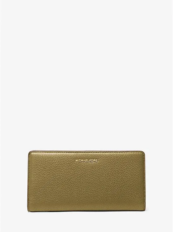 Bryant Large Pebbled Leather Snap-Front Wallet