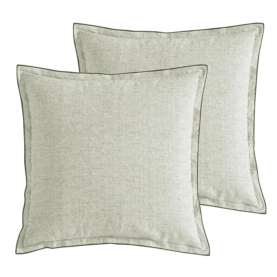 allen + roth 2 -Piece 20-in x 20-in Green Square Indoor Decorative Pillow