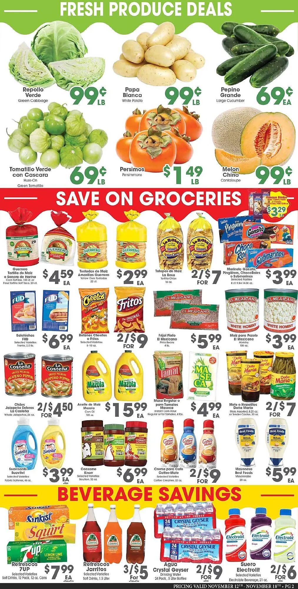 Weekly ad Arteagas Food Center weekly ad from November 12 to November 18 2025 - Page 2