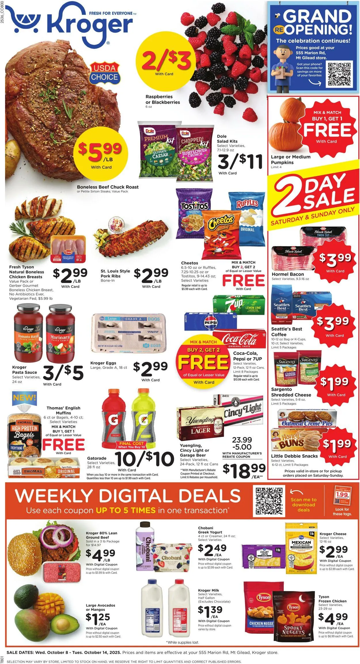 Weekly ad Kroger Current weekly ad from October 8 to October 14 2025 - Page 1