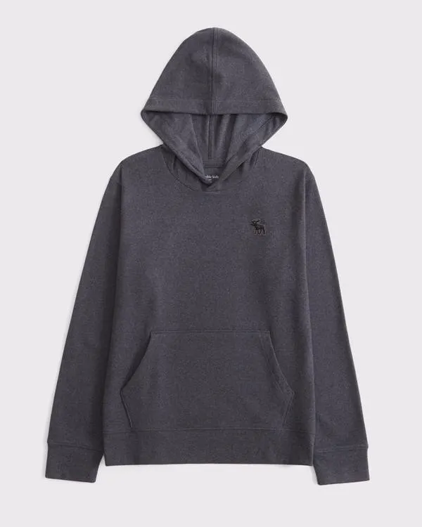 cozy hooded long-sleeve tee
