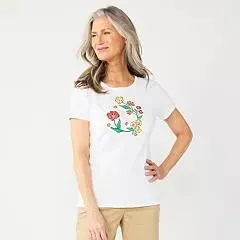 Women's Croft & Barrow® Essential Crewneck Tee