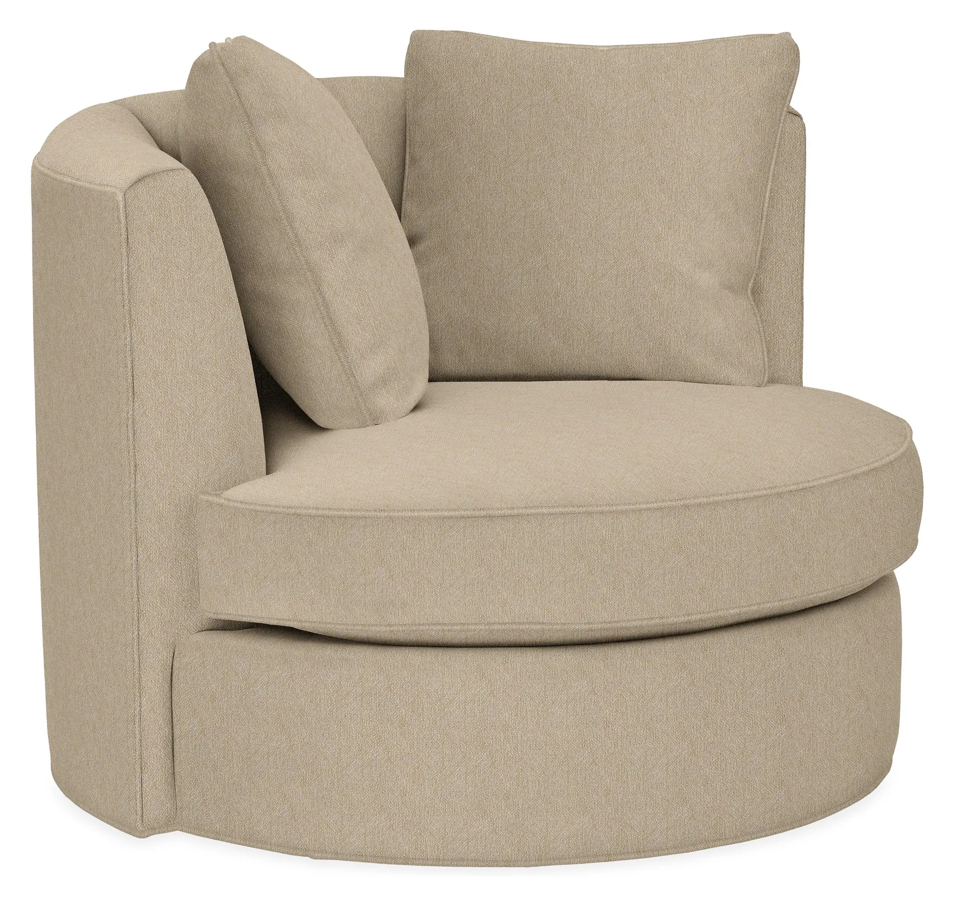 Eos 42" Swivel Chair in Tatum Oatmeal