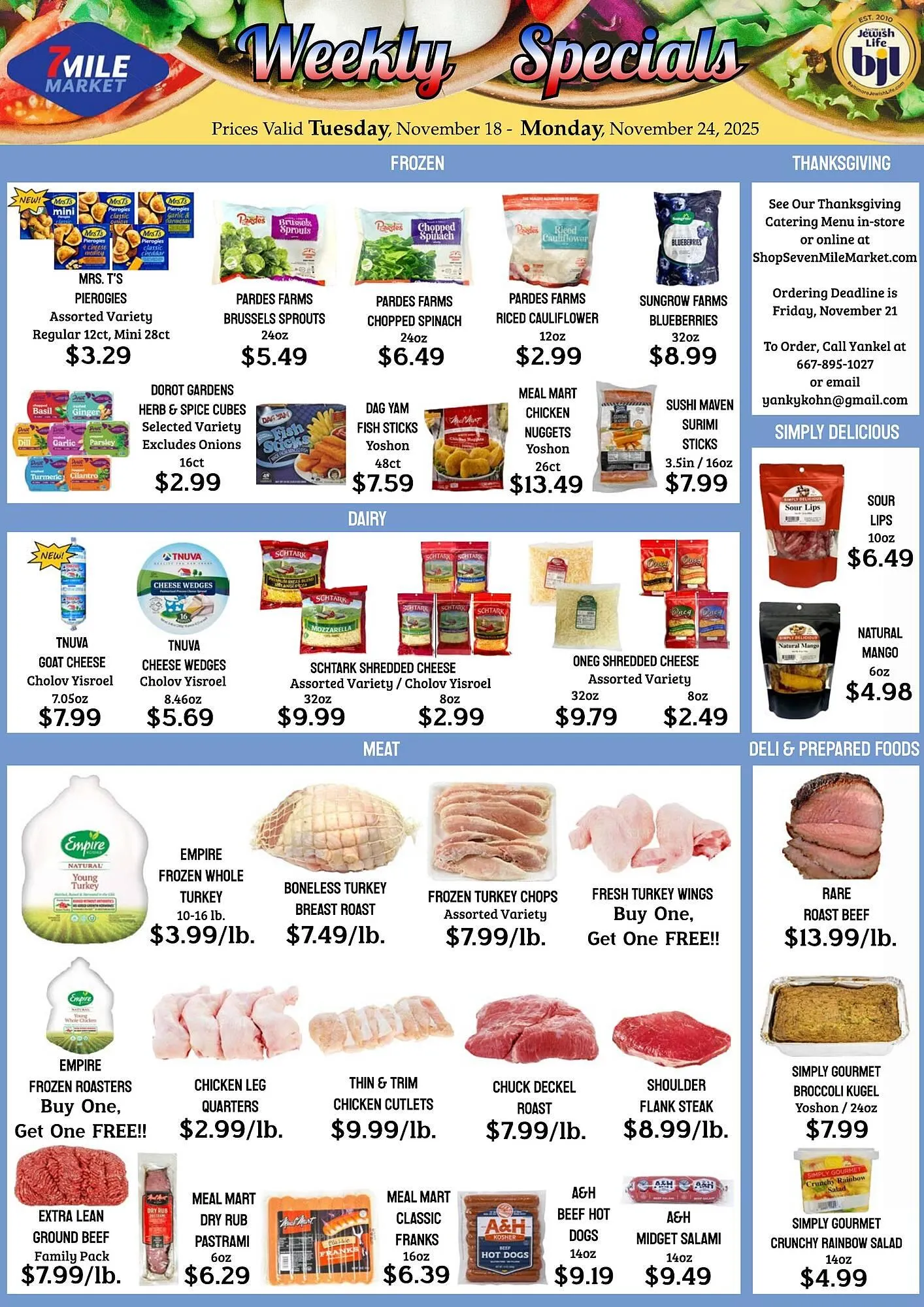 Weekly ad Seven Mile Market circular from November 18 to November 24 2025 - Page 1