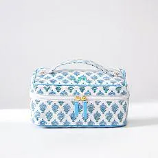 Clear Coated Cosmetic Train Case