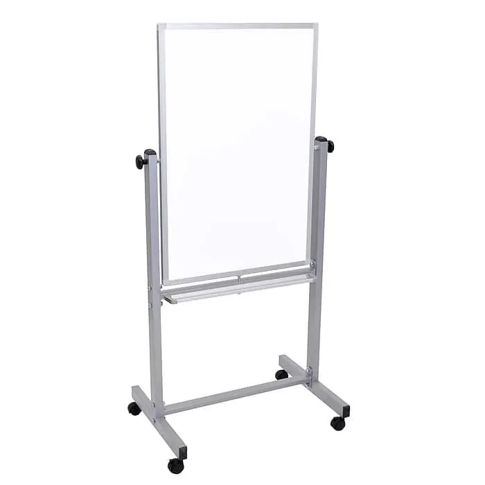 Luxor® Double Sided Magnetic Whiteboard; Aluminum Frame,